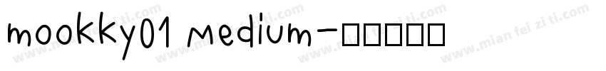 mookky01 Medium字体转换